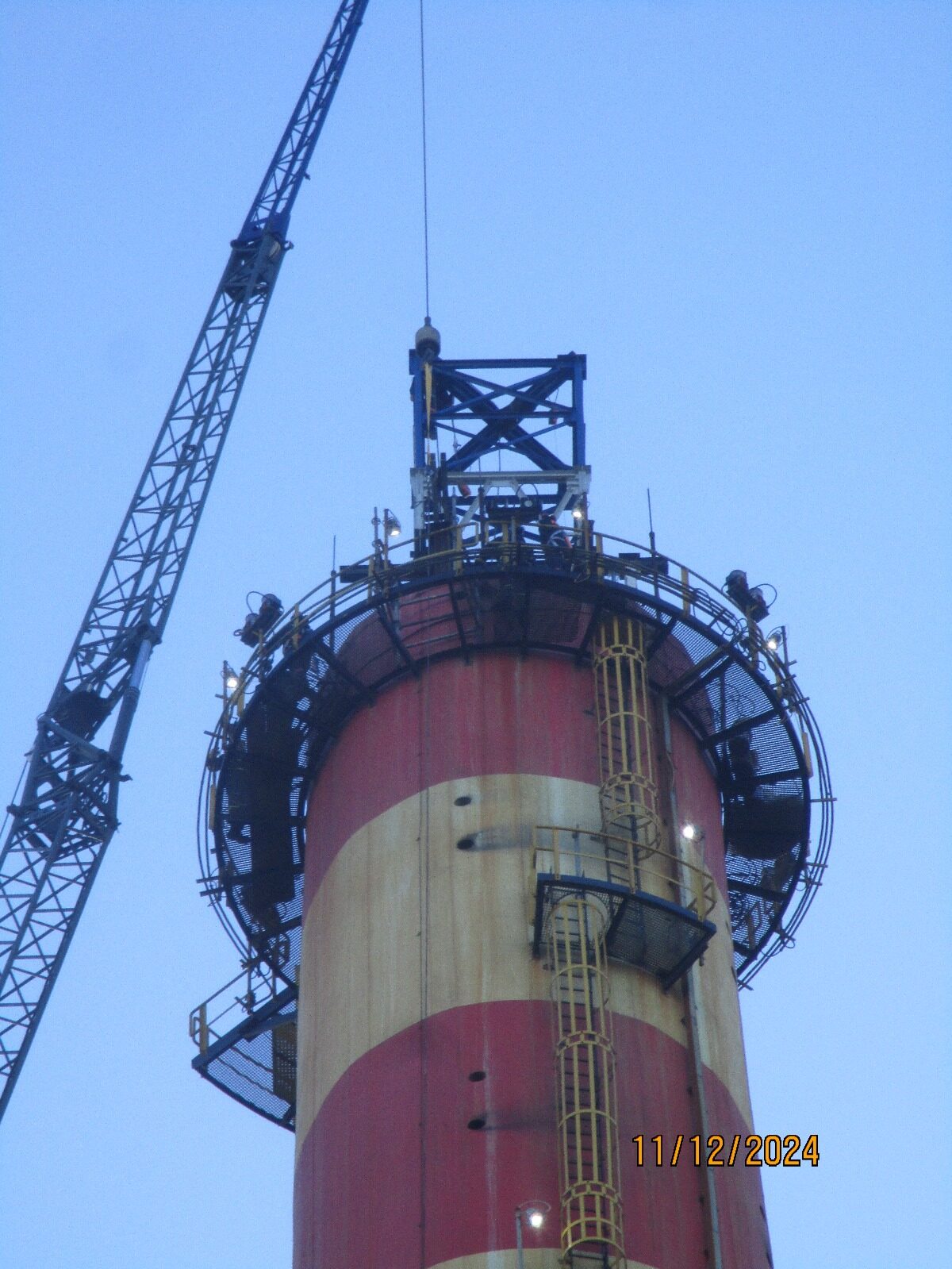 Tüpraş – U7000 Chimney Refractory Revamp – revamp construction site in İzmir, Türkiye (photo 2)