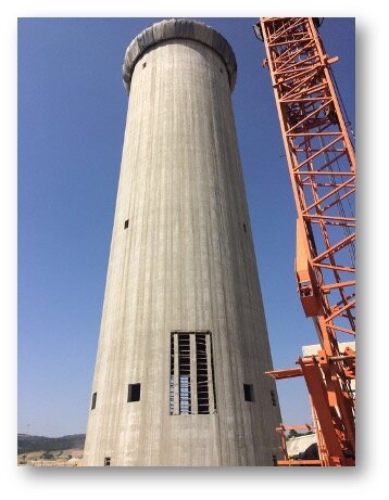 Soma Kolin Thermal Power Plant – Reinforced Concrete Chimney and Structures – heavy industrial construction site in Manisa (Soma), Türkiye (photo 3)