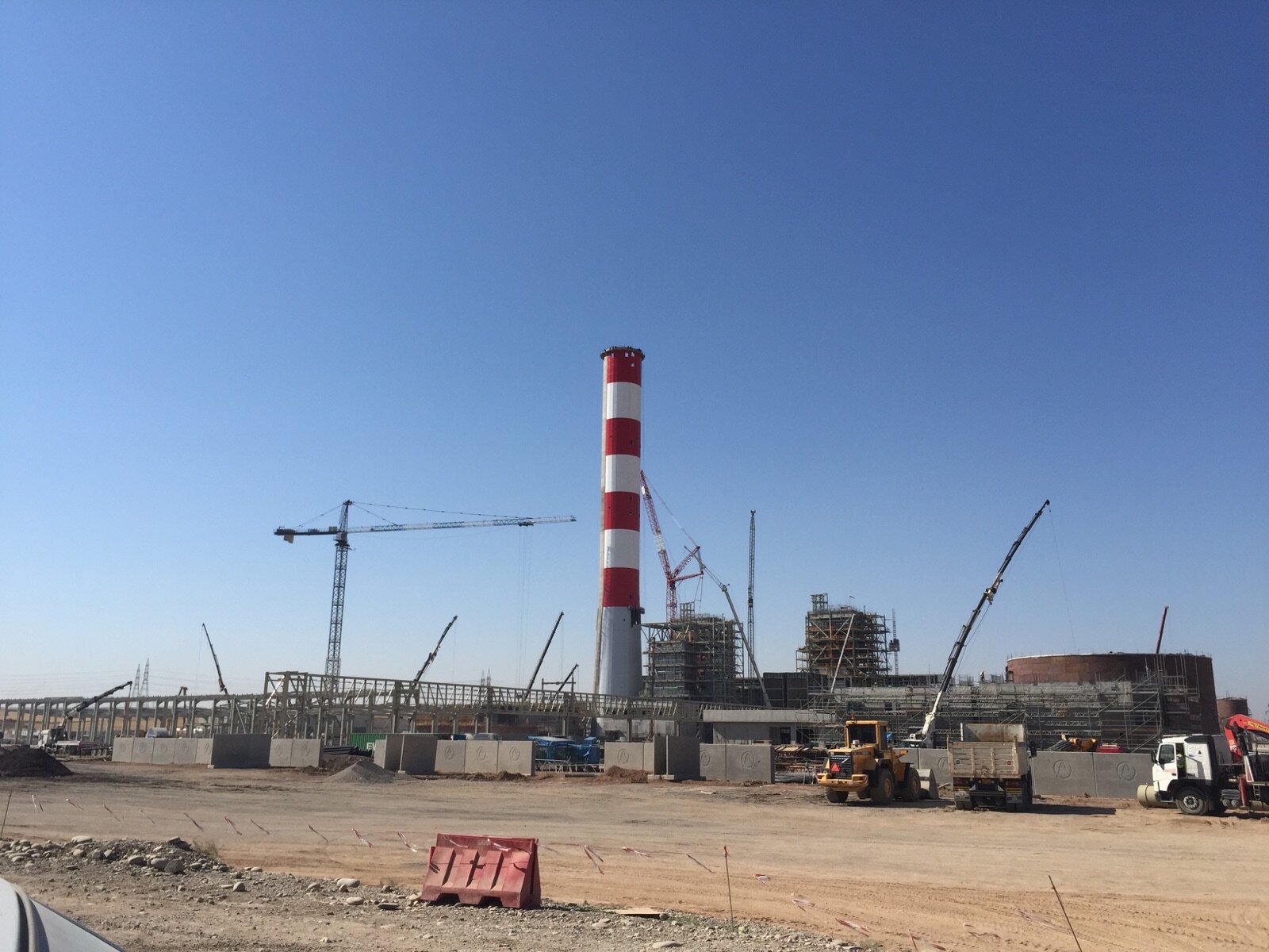 Khabat Thermal Power Plant – Reinforced Concrete Chimney – chimneys construction site in Erbil, Iraq (photo 2)