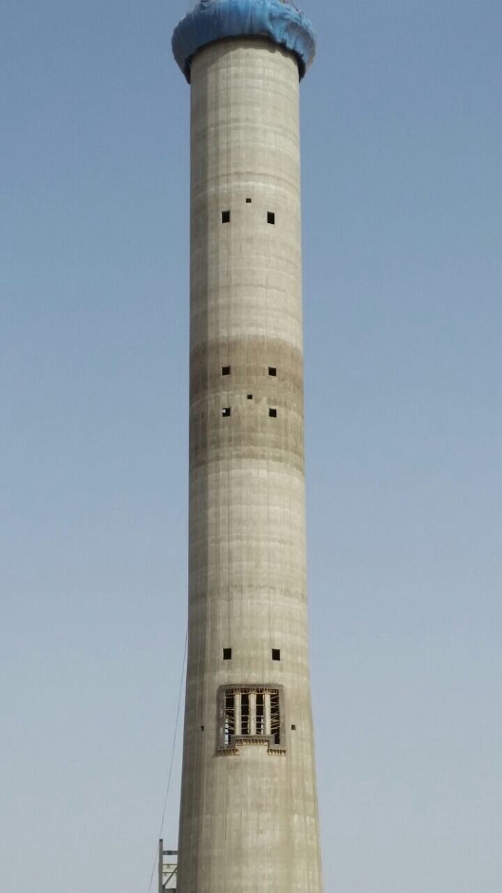 Khabat Thermal Power Plant – Reinforced Concrete Chimney – chimneys construction site in Erbil, Iraq (photo 5)