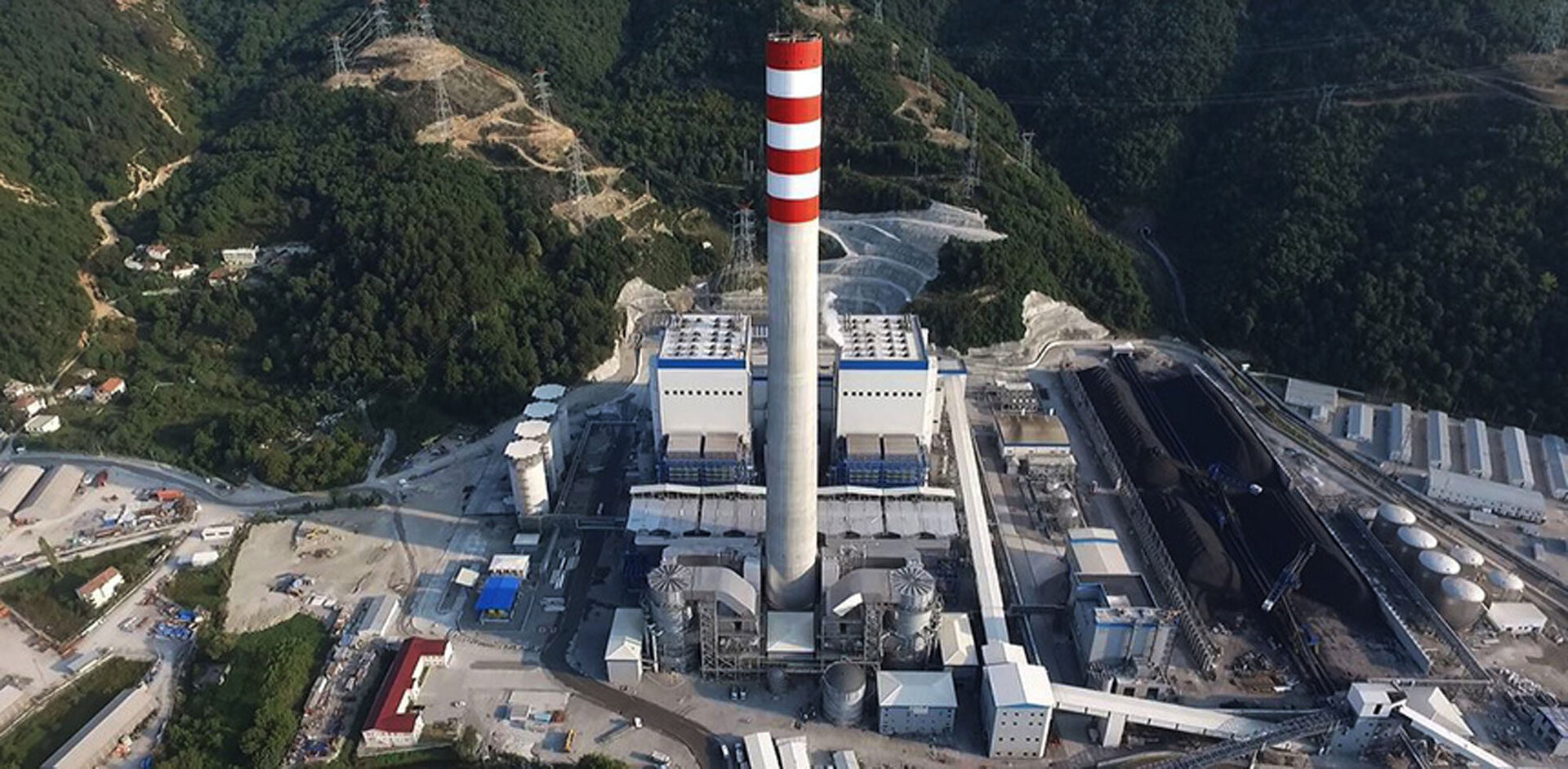 ZETES III Thermal Power Plant – Reinforced Concrete Chimney and Structures – heavy industrial construction site in Zonguldak, Türkiye (photo 5)
