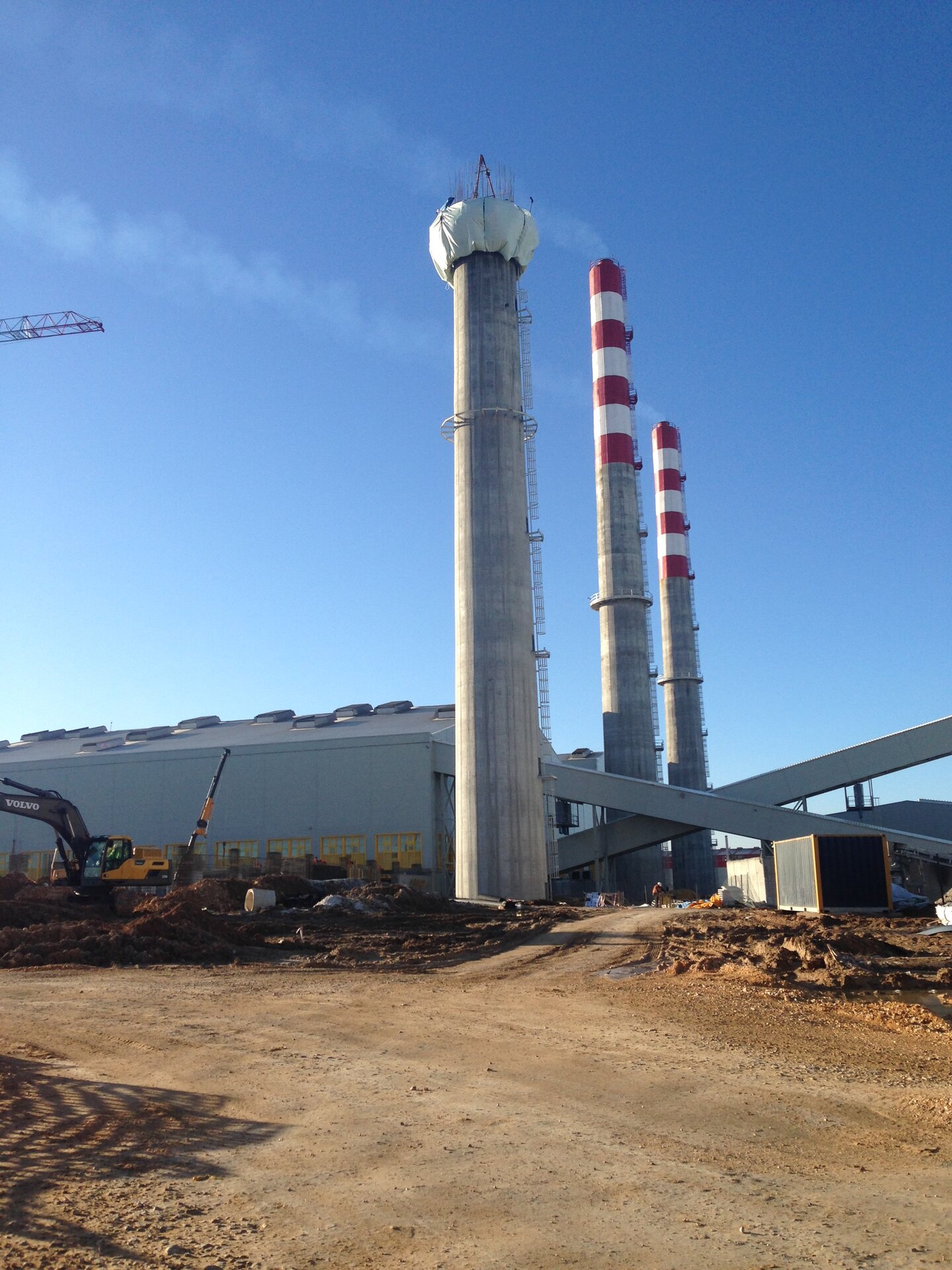 Anadolu Cam – Eskişehir Factory Reinforced Concrete Chimney – chimneys construction site in Eskişehir, Türkiye (photo 4)
