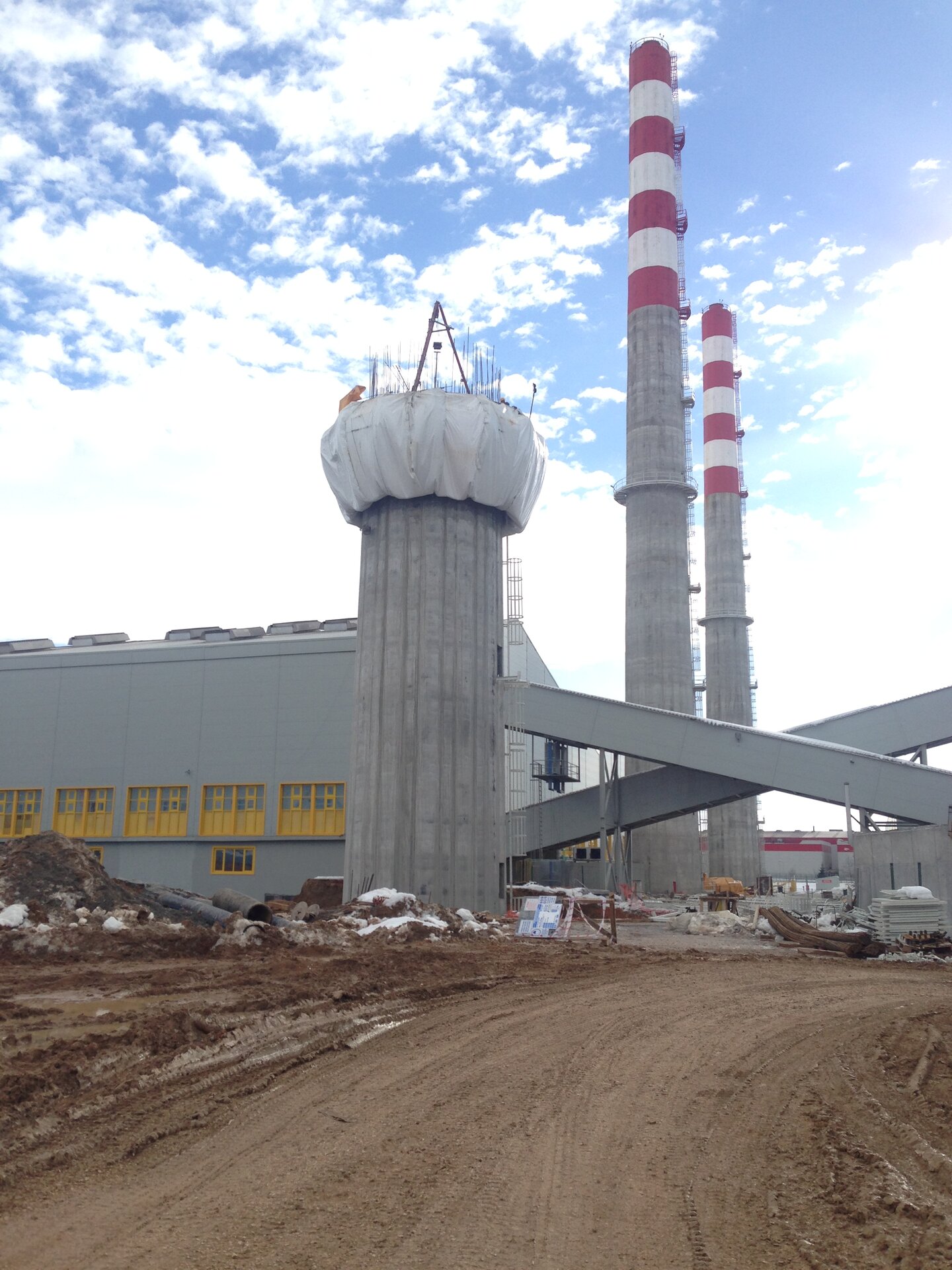 Anadolu Cam – Eskişehir Factory Reinforced Concrete Chimney – chimneys construction site in Eskişehir, Türkiye (photo 5)