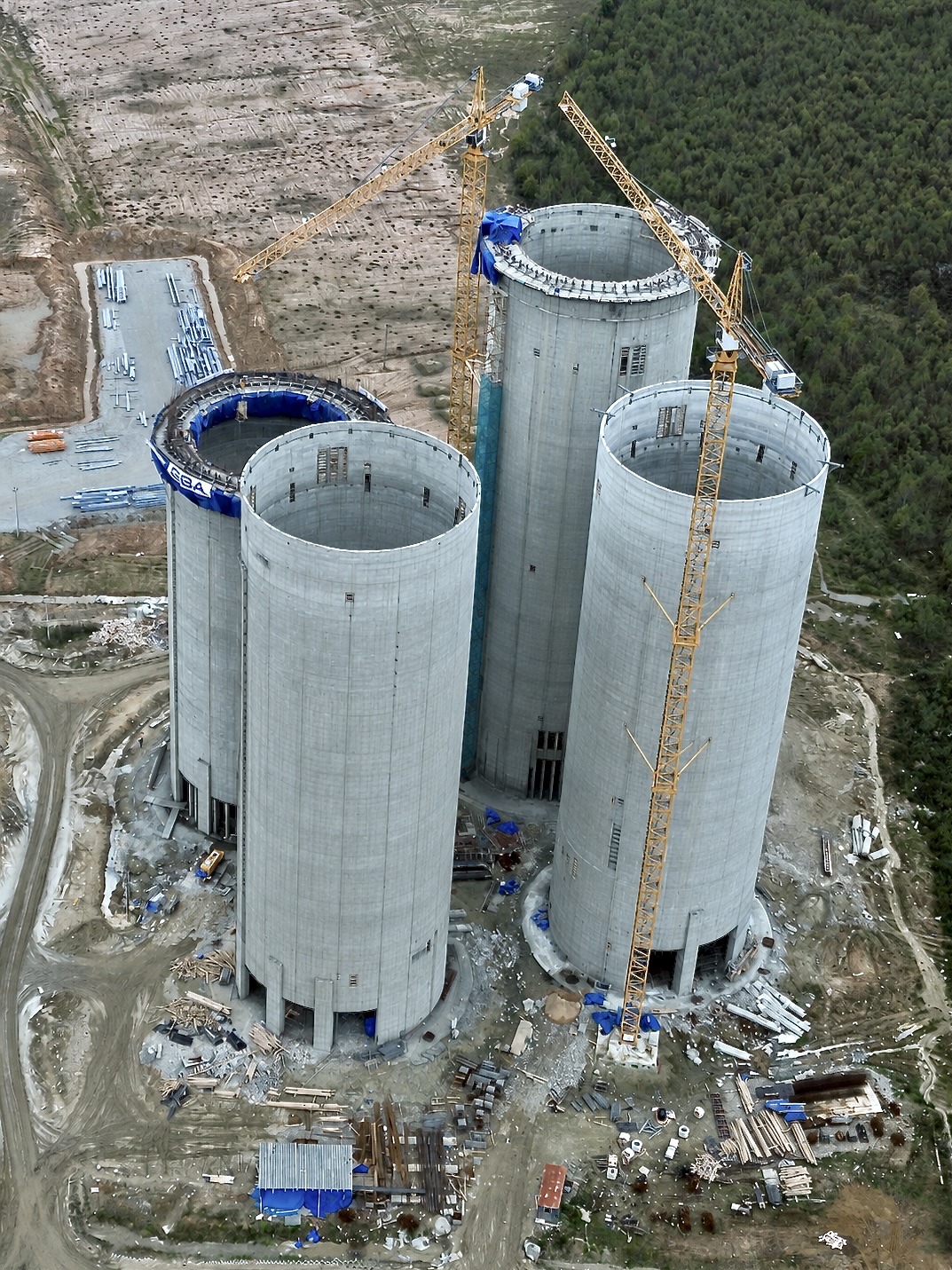 Kaluga 8500 TPD Çimento Fabrikası – Silo ve Proses Yapıları