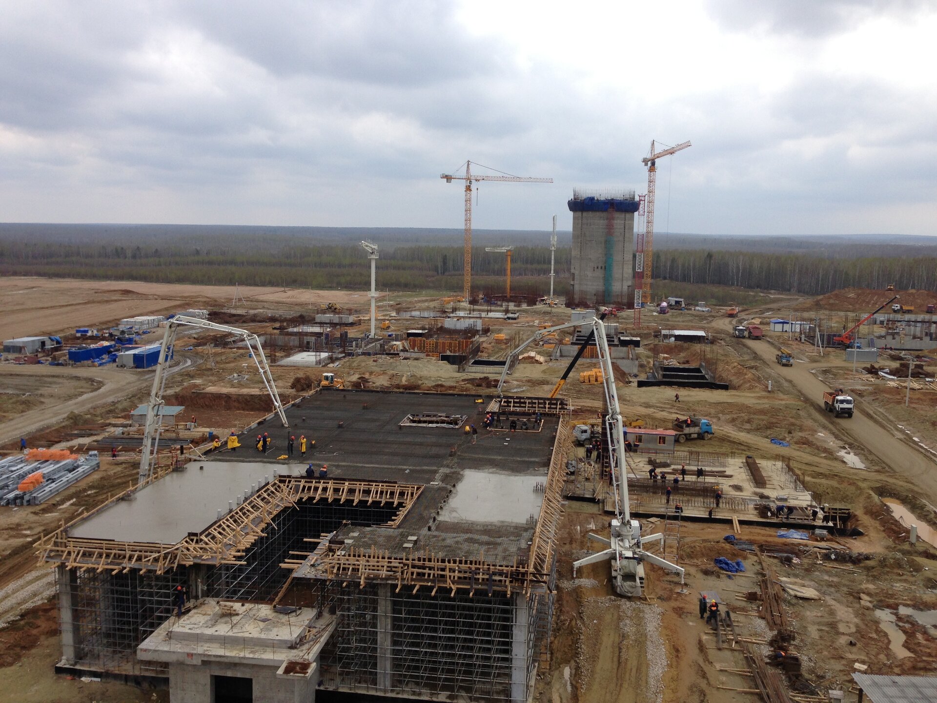 Kaluga 8500 TPD Cement Factory – Silo and Process Structures – epc construction site in Kaluga, Russia (photo 3)