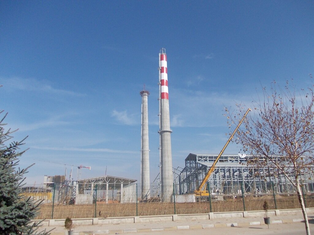 Anadolu Cam – Eskişehir Factory Reinforced Concrete Chimneys – chimneys construction site in Eskişehir, Türkiye (photo 2)