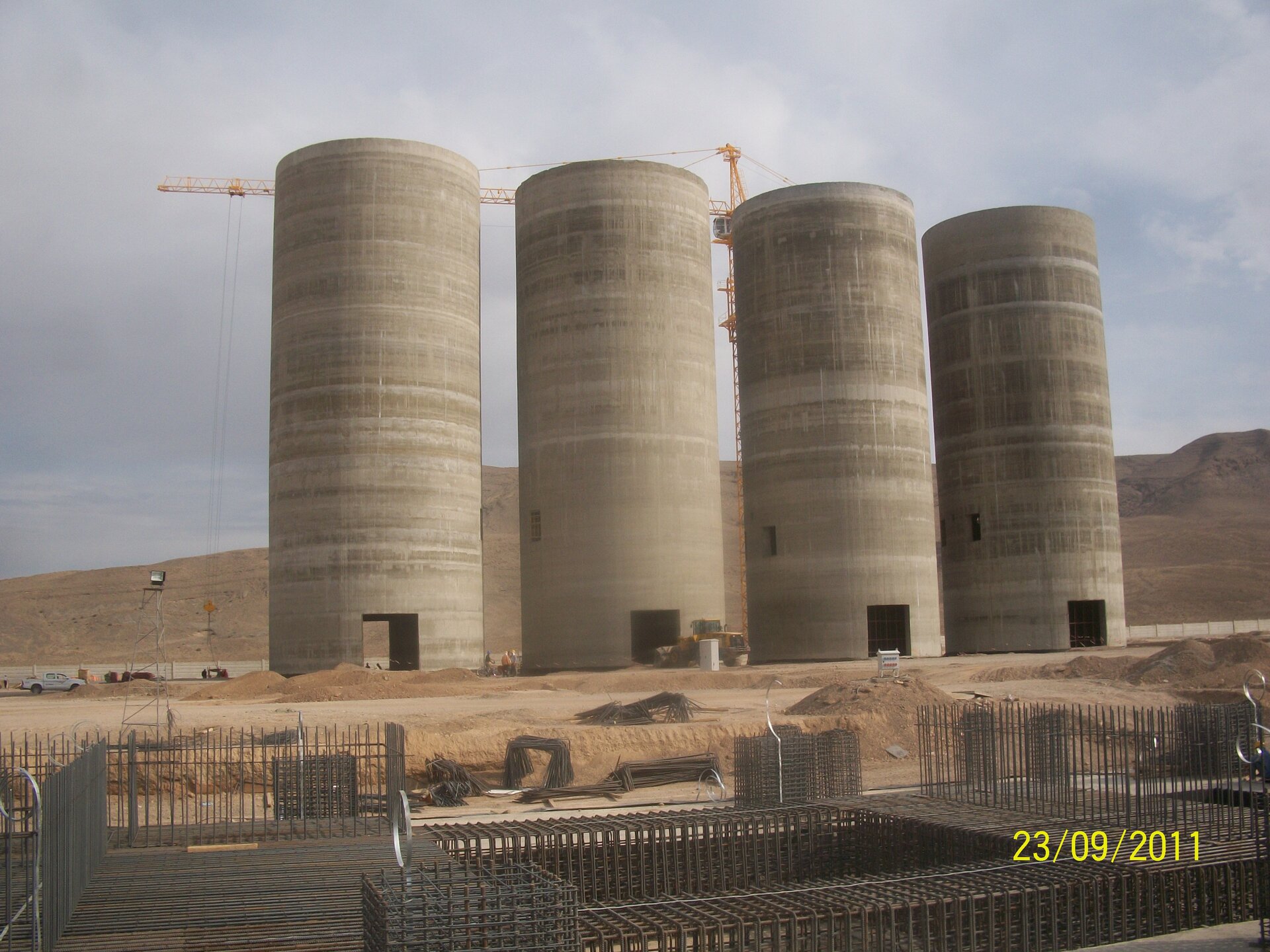 Lebap Çimento Factory – Line 1 – industrial structures construction site in Lebap, Turkmenistan (photo 2)
