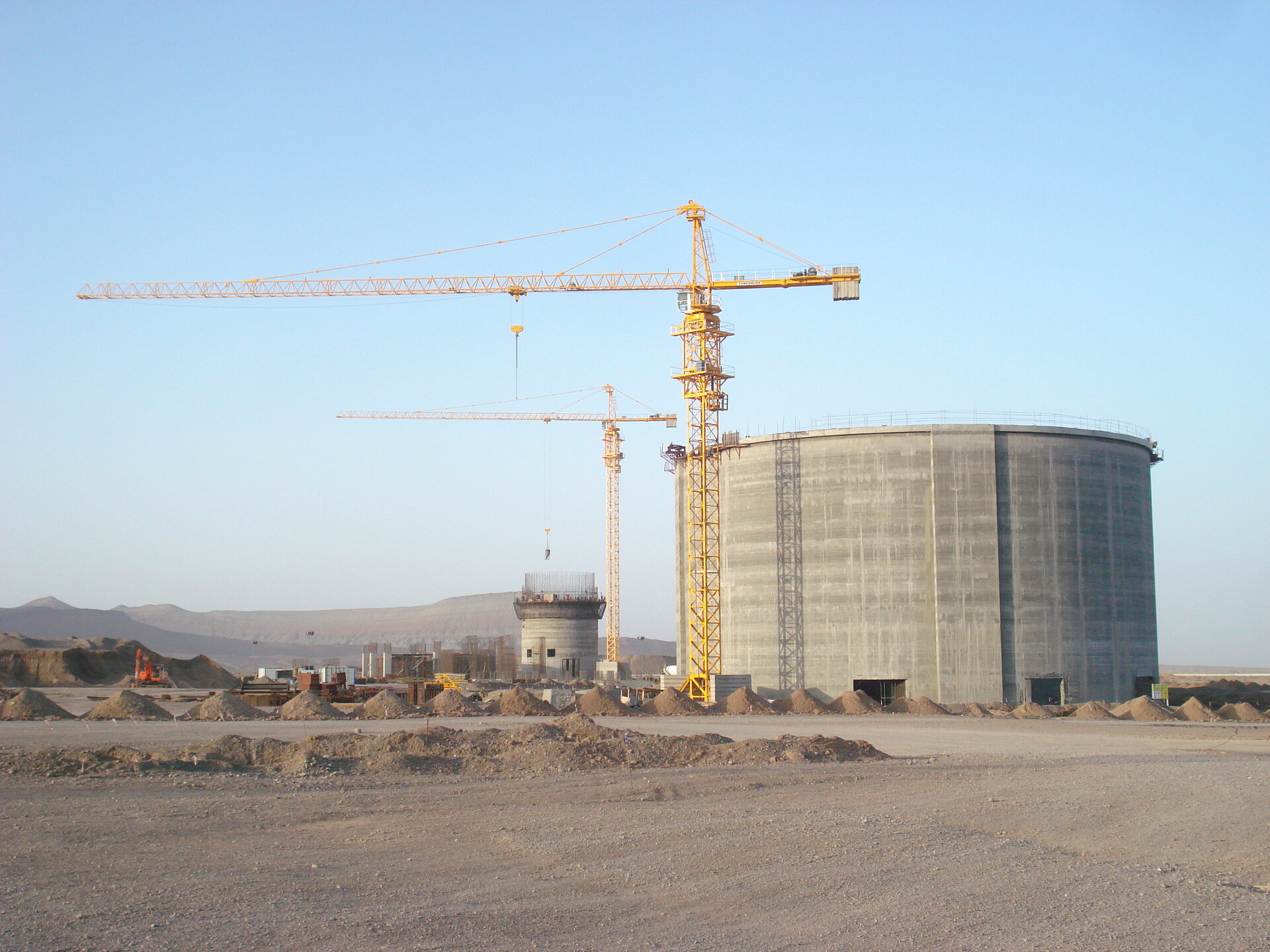 Lebap Çimento Factory – Line 1 – industrial structures construction site in Lebap, Turkmenistan (photo 4)