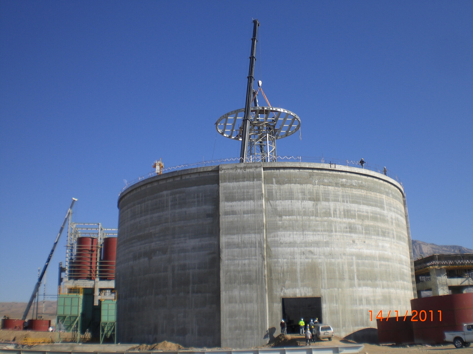 Lebap Çimento Factory – Line 1 – industrial structures construction site in Lebap, Turkmenistan (photo 5)
