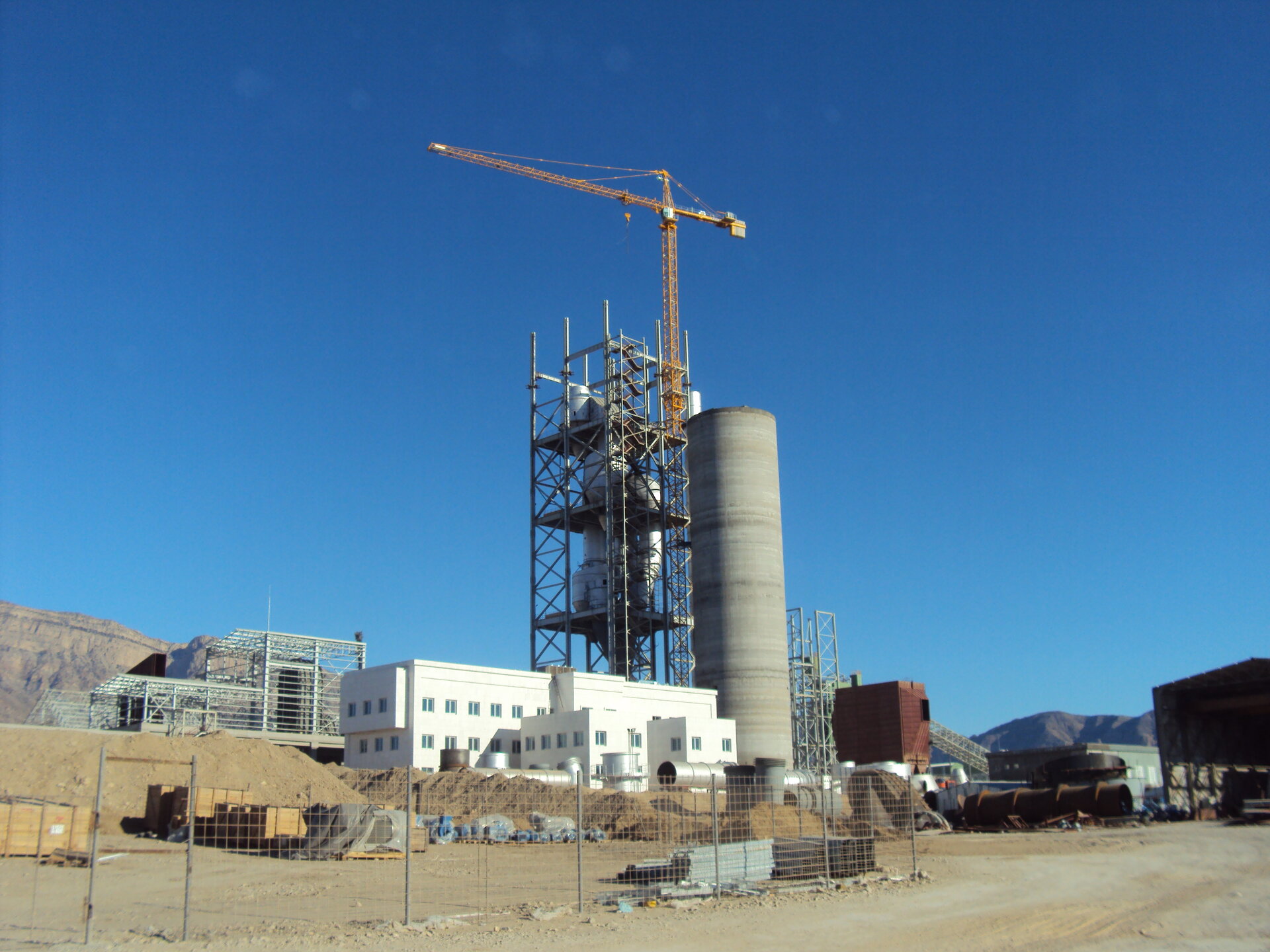 Lebap Çimento Factory – Line 1 – industrial structures construction site in Lebap, Turkmenistan (photo 6)