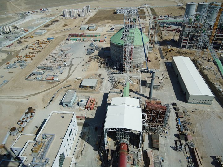 Jebel Cement Factory – industrial structures construction site in Balkanabat, Turkmenistan (photo 2)