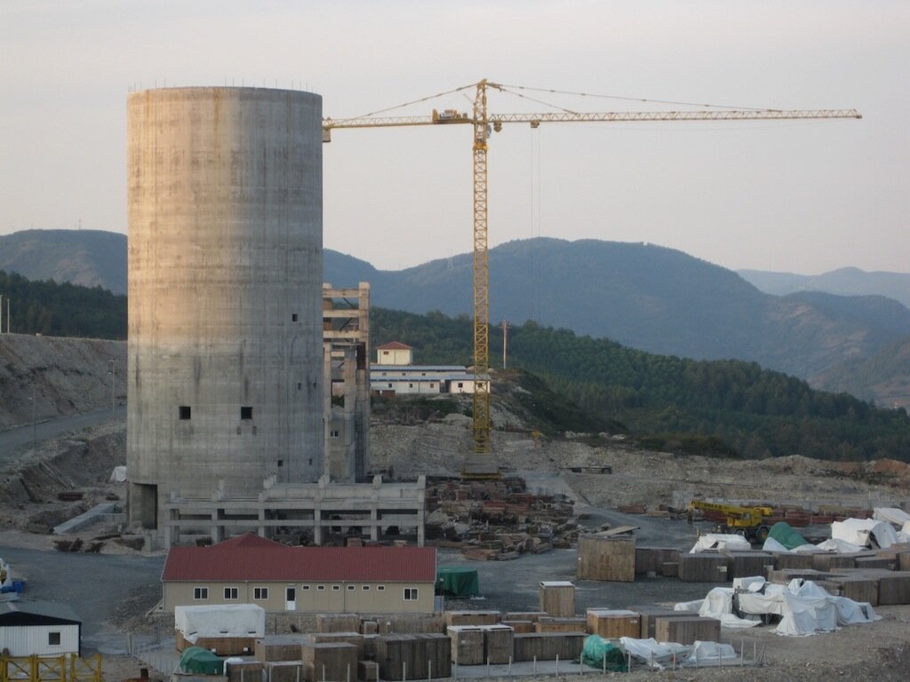 Bolu Çimento – KDZ Ereğli Cement Grinding Facility – industrial structures construction site in Zonguldak (Karadeniz Ereğli), Türkiye (photo 2)