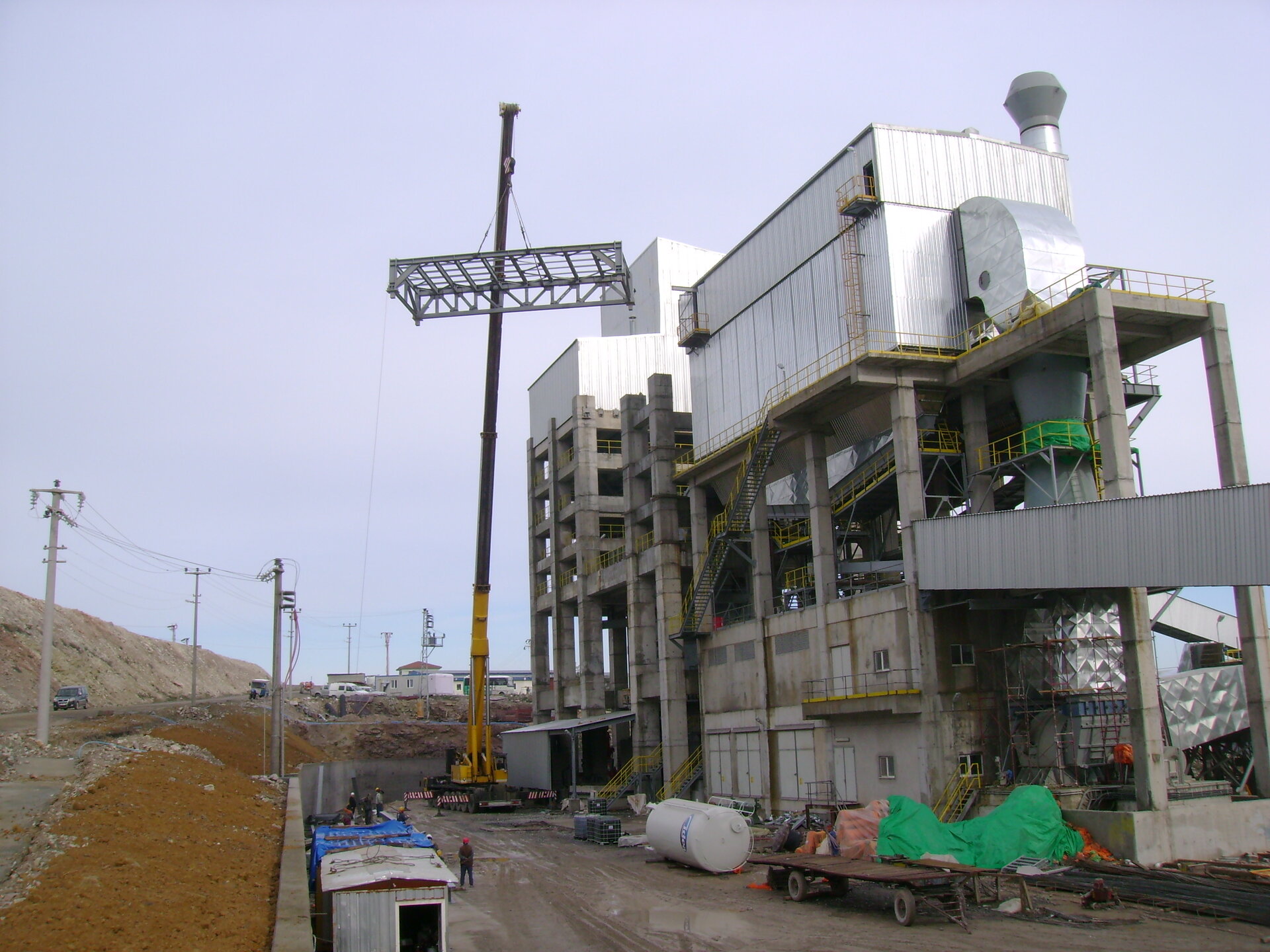 Bolu Çimento – KDZ Ereğli Cement Grinding Facility – industrial structures construction site in Zonguldak (Karadeniz Ereğli), Türkiye (photo 4)