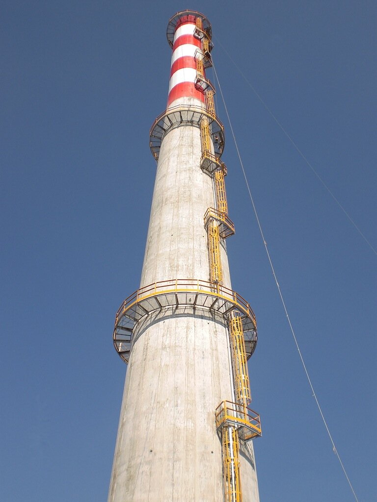 Düzce Cam – Düzce Factory Reinforced Concrete Chimney – chimneys construction site in Düzce, Türkiye (photo 2)