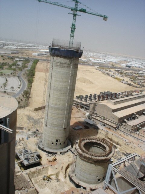 Sakufa Cement Factory – Reinforced Concrete Silo Structures – silos construction site in Sakaka (Al Jouf), Saudi Arabia (photo 2)