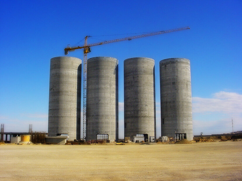 Kelete Cement Factory – Reinforced Concrete Silo Structures – silos construction site in Aşkabat (Kelete), Turkmenistan (photo 3)