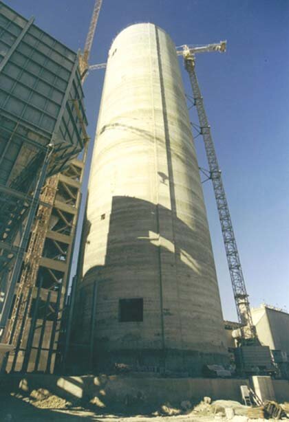 Ünye Cement Factory – Cement Packing Silo – silos construction site in Ordu (Ünye), Türkiye (photo 3)